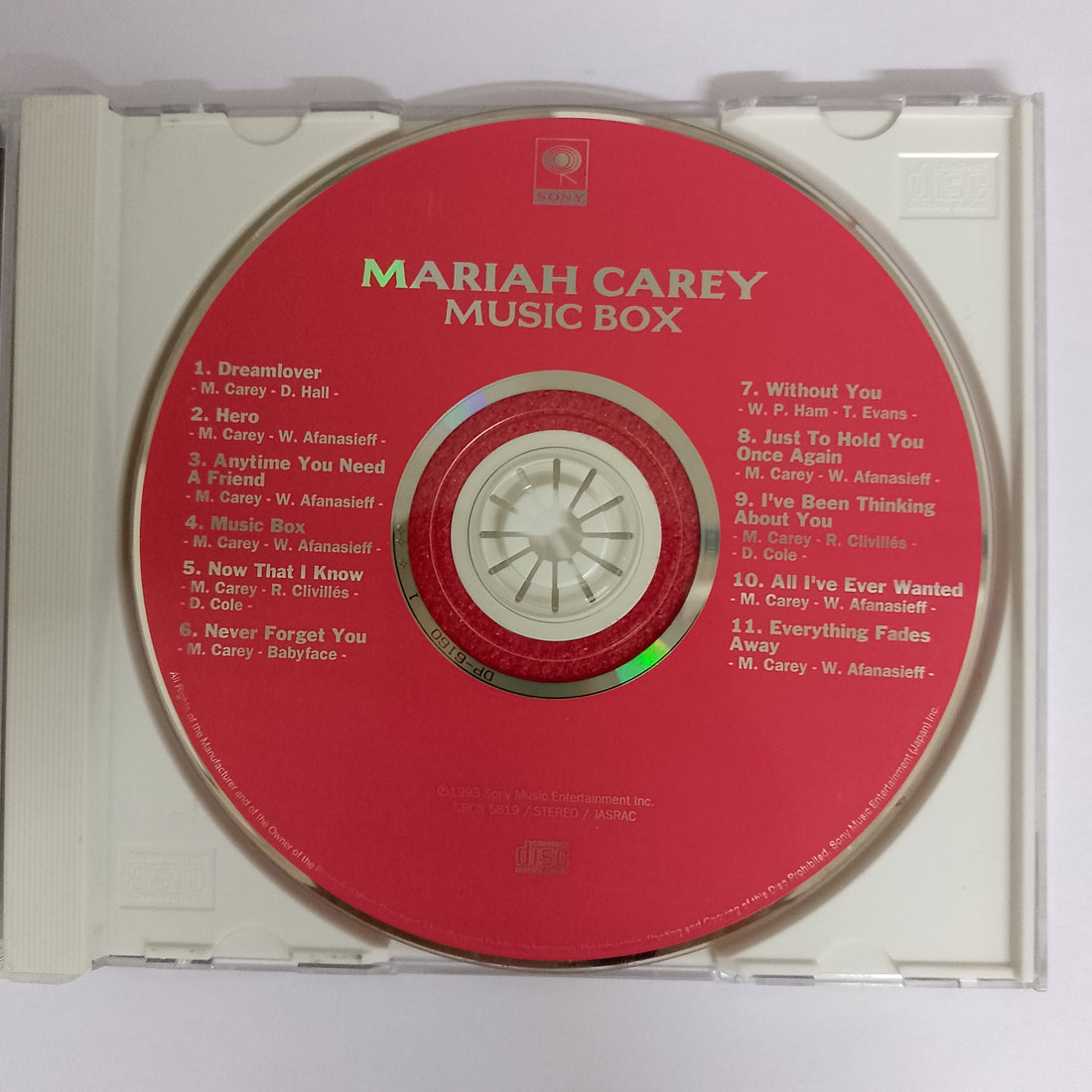 ซีดี Mariah Carey - Music Box CD VG+