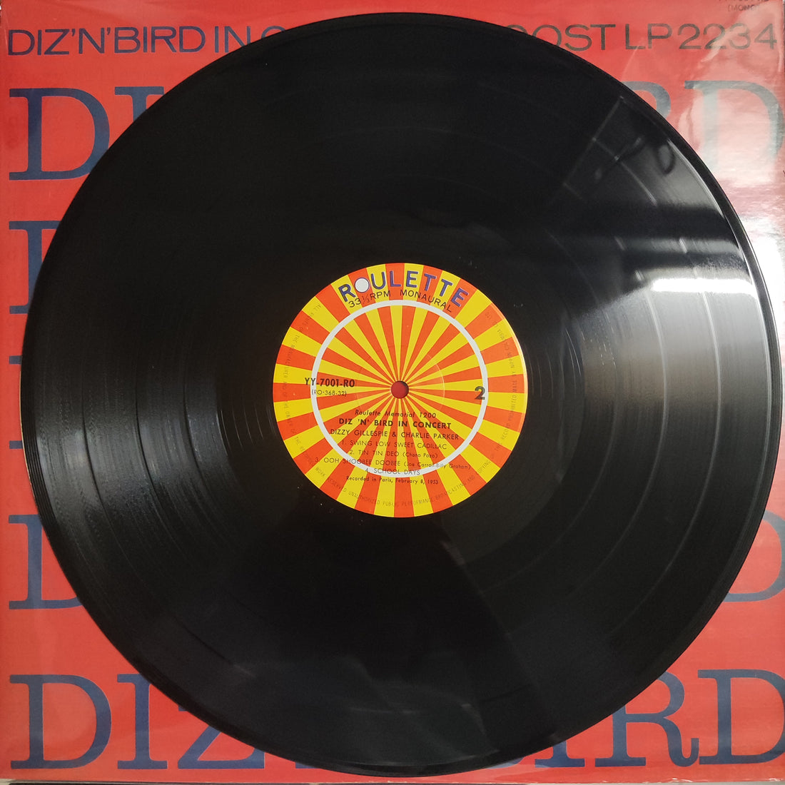 แผ่นเสียง Dizzy Gillespie & Charlie Parker - Diz 'N' Bird In Concert Vinyl VG+