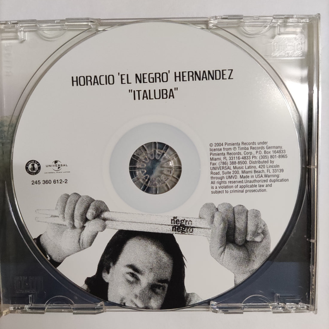 ซีดี Horacio "El Negro" Hernandez - Italuba CD NM or M-