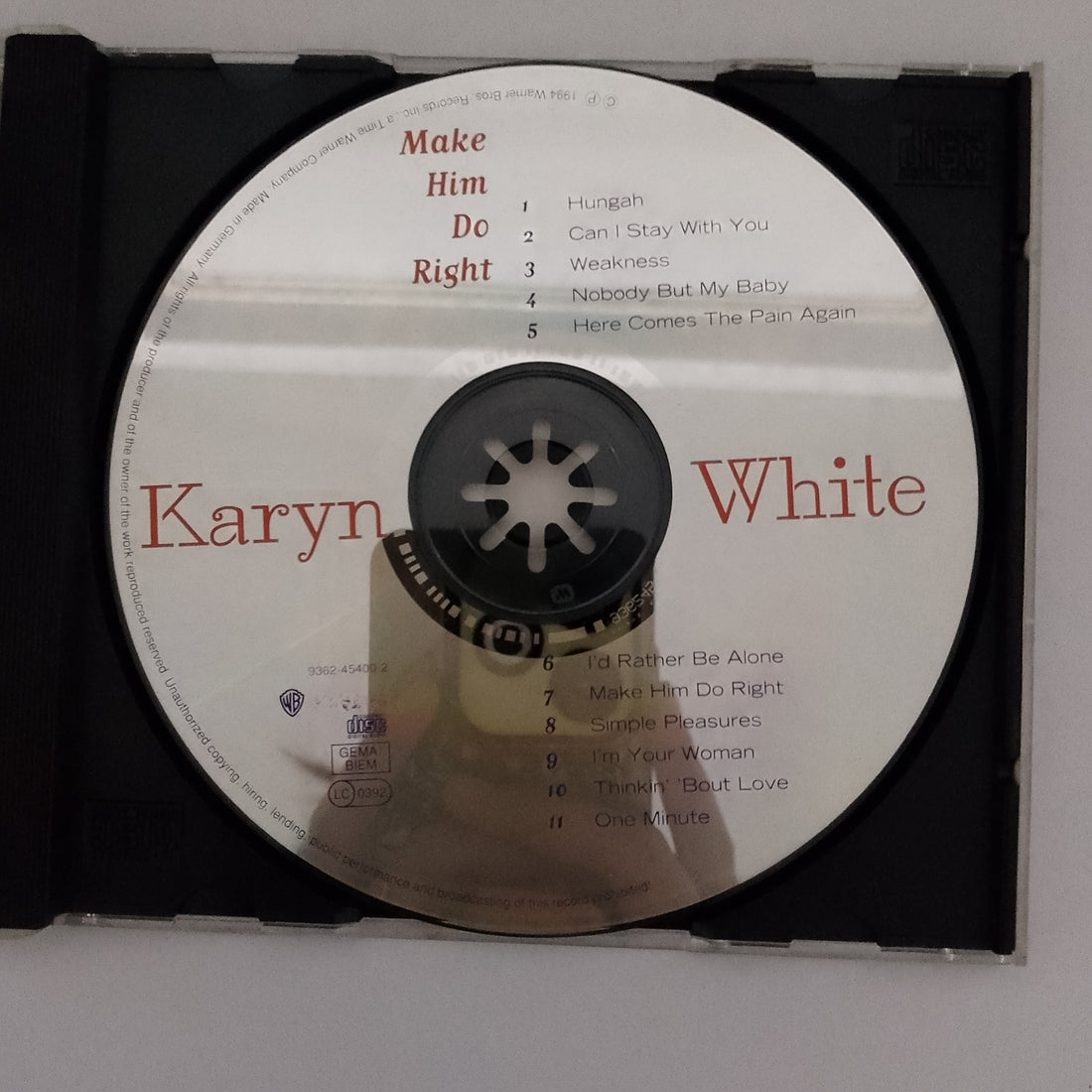 ซีดี Karyn White - Make Him Do Right CD VG+
