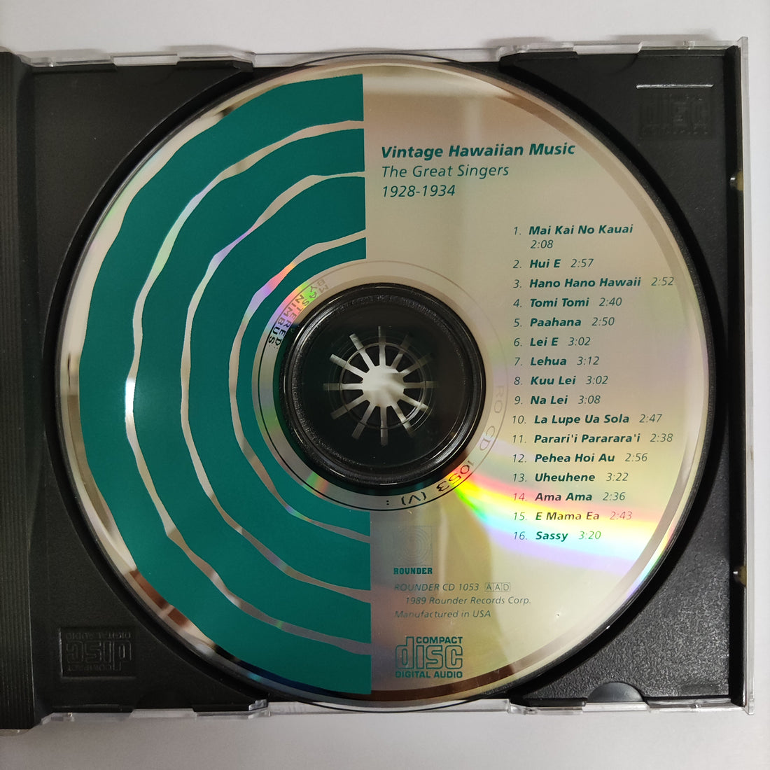 ซีดี Various - Vintage Hawaiian Music The Great Singers 1928-1934 CD VG+