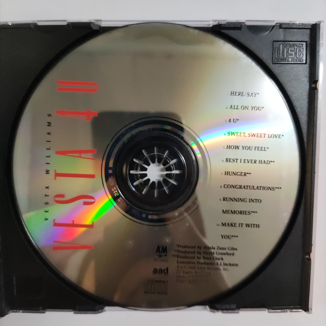 ซีดี Vesta Williams - Vesta 4 U CD VG+