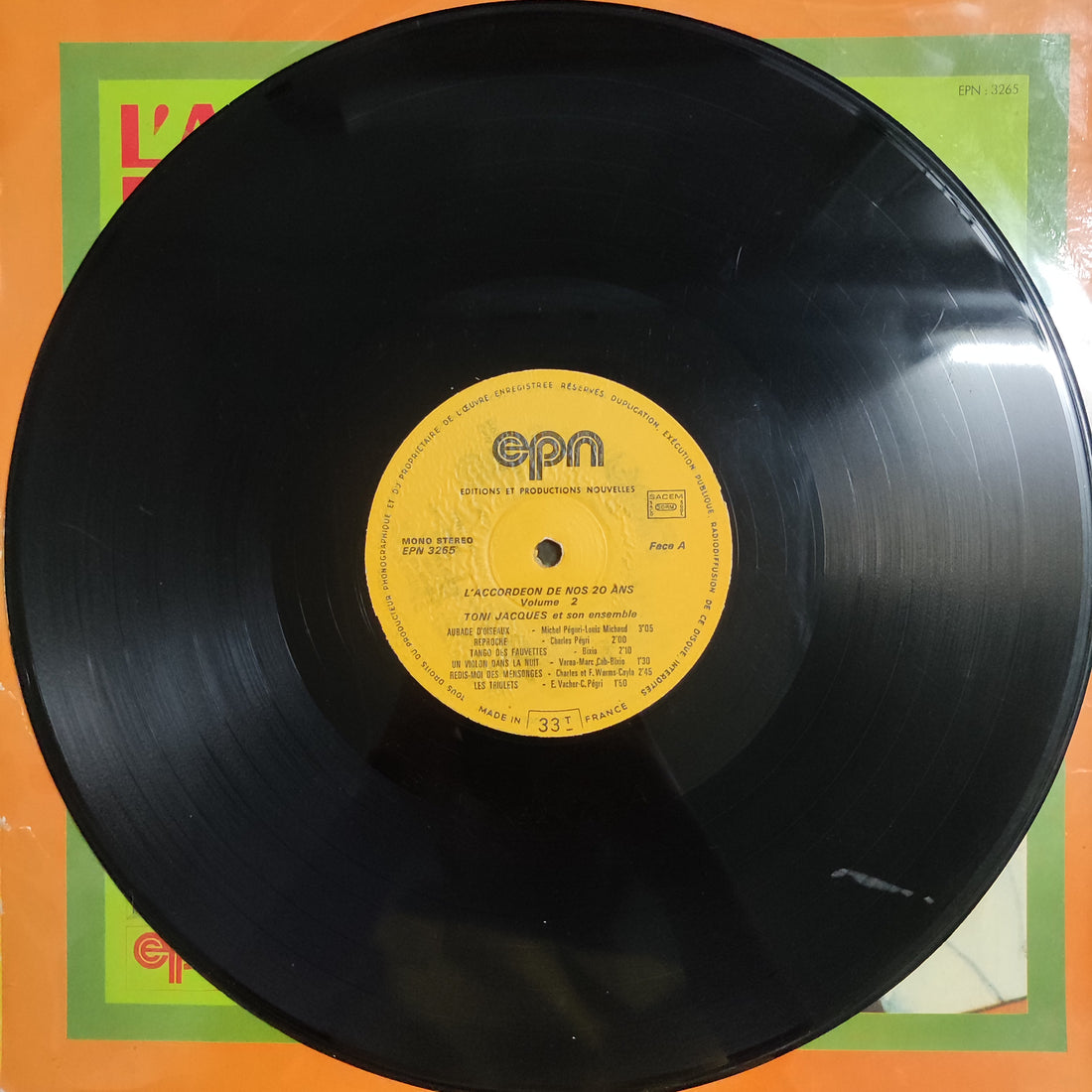 แผ่นเสียง L'ACCORDEON DE NOS VINGTANS VOL.2 Vinyl VG