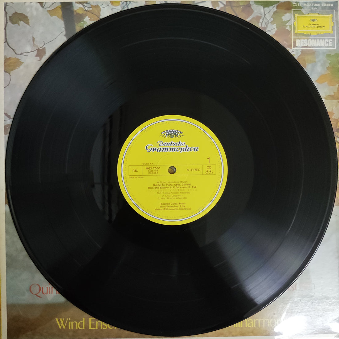 แผ่นเสียง Various - Quintets For Piano Oboe Cloe Clarinet Horn And Bassoon / Wind Ensemble Vinyl VG+ Of The Vienna Philharmonic