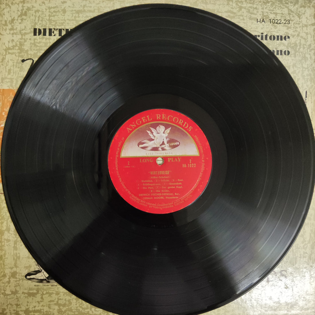 แผ่นเสียง Schubert - Dietrich Fischer / Dieskau Baritone Gerald Moore Piano Winterreise Op.89 Vinyl VG+ 2LPs