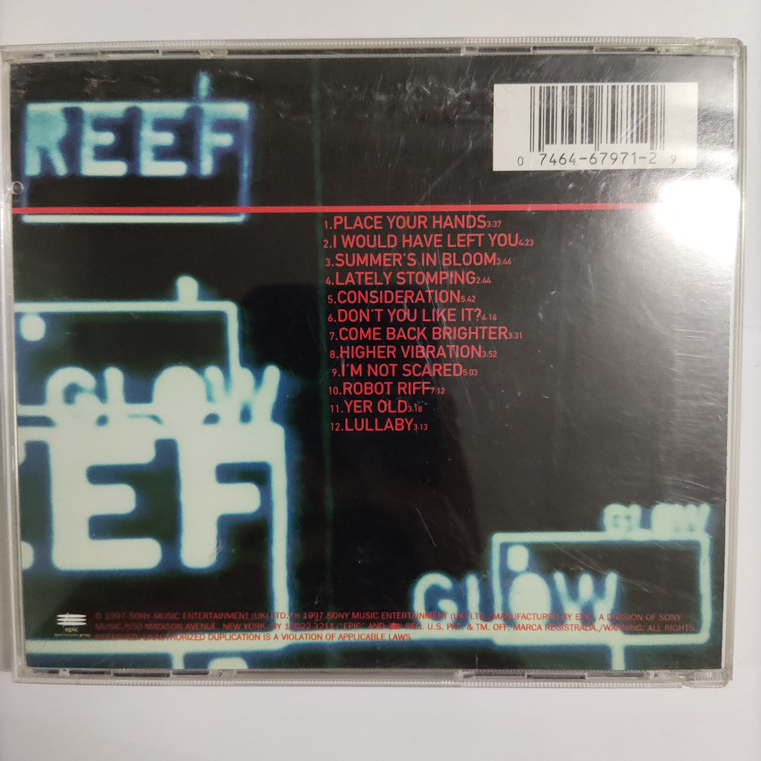 ซีดี Reef - Glow CD VG+