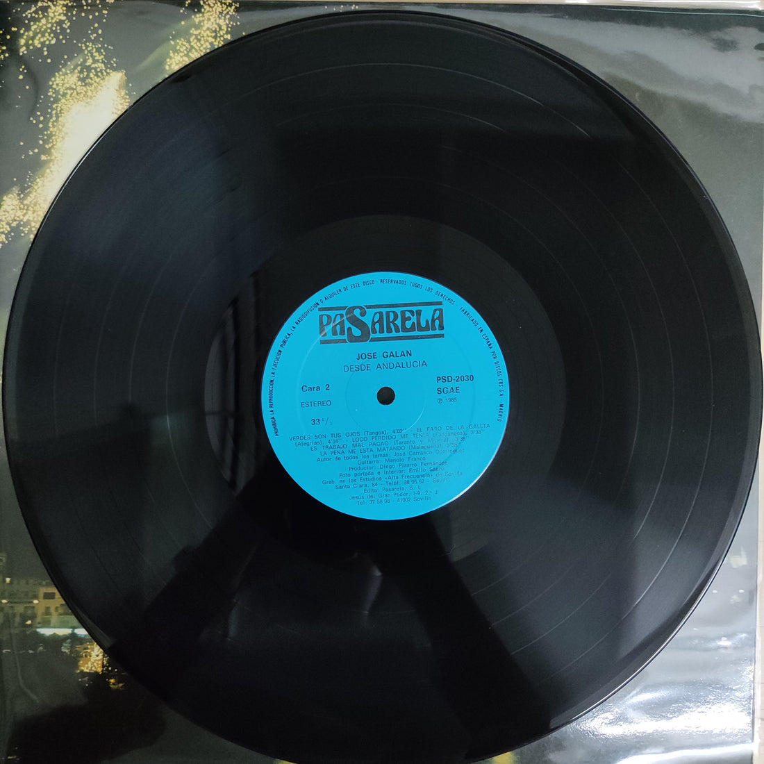 แผ่นเสียง Jose Galan - Desde Andalucia Con El Flamenco Vinyl VG+