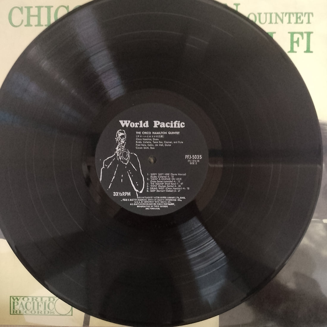 แผ่นเสียง The Chico Hamilton Quintet - Chico Hamilton Quintet In Hi-Fi Vinyl VG+