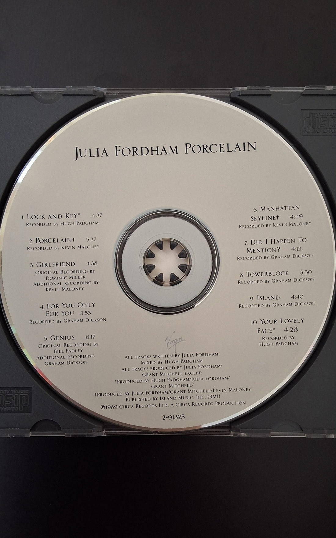 ซีดี Julia Fordham - Porcelain CD VG+