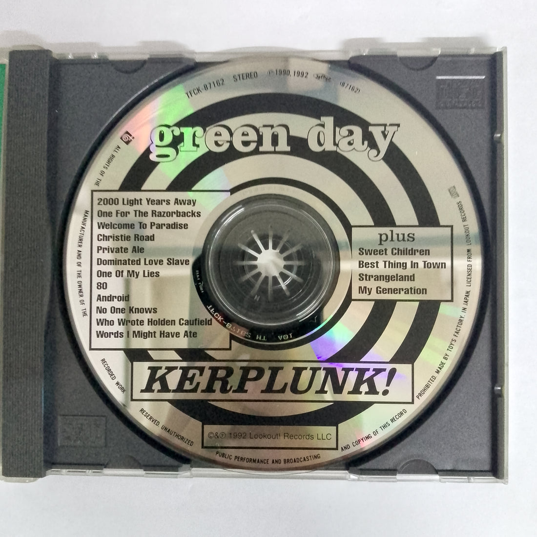 ซีดี Green Day - Kerplunk CD VG+