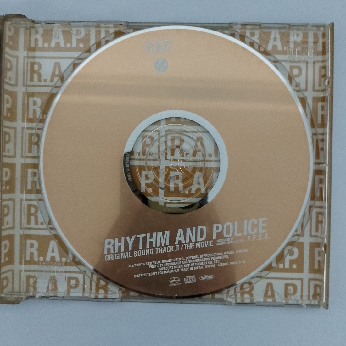 ซีดี Future Funk Sound System, Akihiko Matsumoto - Rhythm And Police Original Sound Track III / The Movie F.F.S.S. / 踊る大捜査線 オリジナル･サウンドトラックⅢ CD VG+