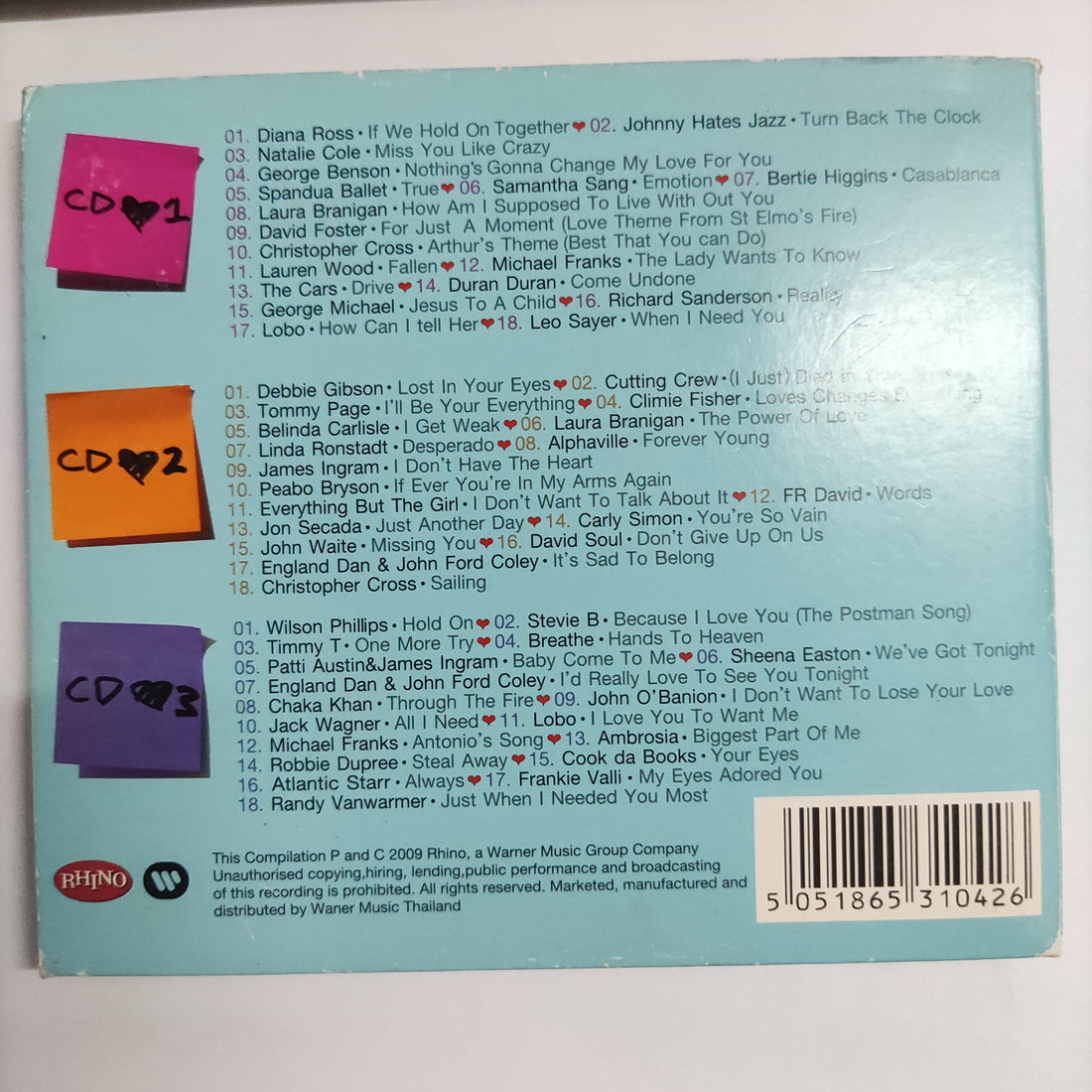 ซีดี Various - All About Love 2 Countess Way To Say I Love You More CD VG+ 3CDs