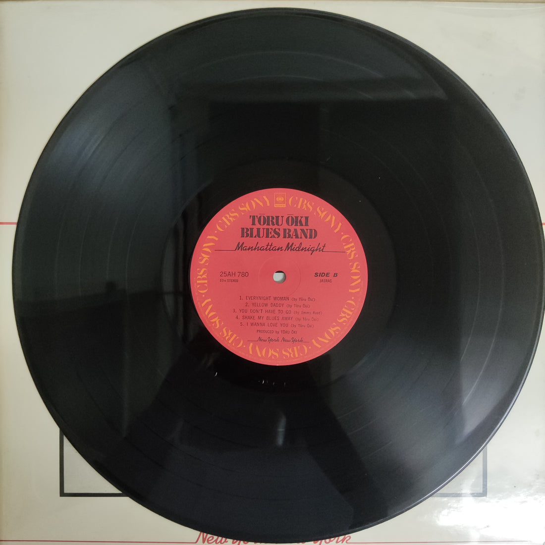 แผ่นเสียง Toru Oki Blues Band - Manhattan Midnight Vinyl VG+