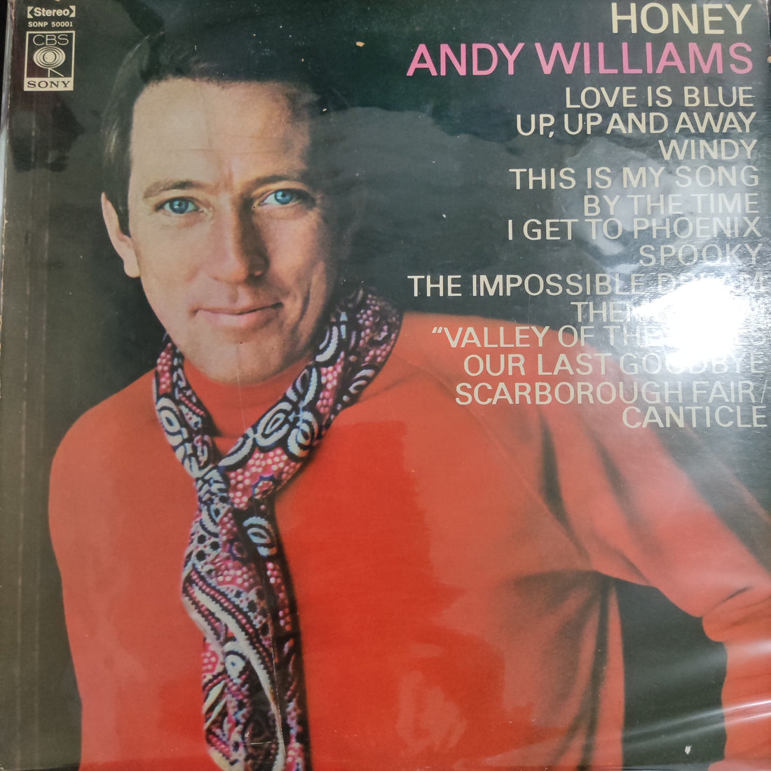 แผ่นเสียง Andy Williams - Honey Vinyl VG+