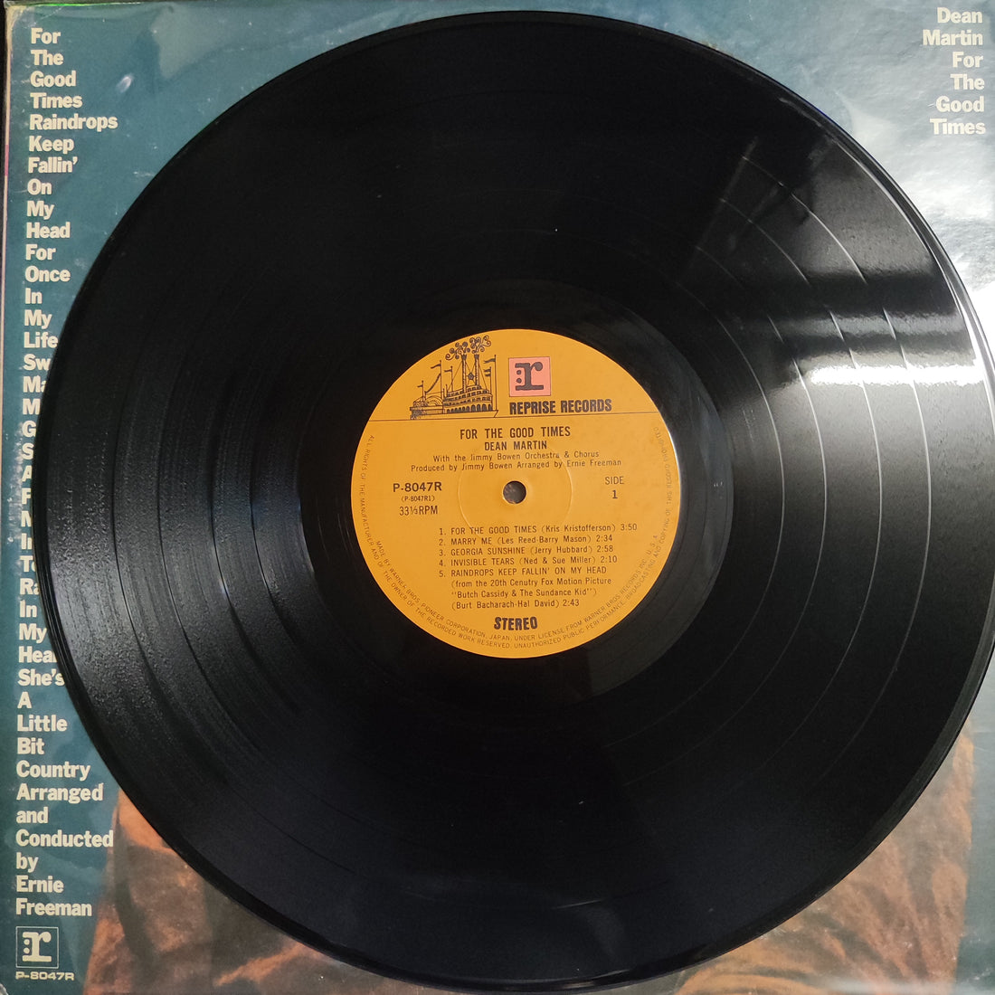 แผ่นเสียง Dean Martin - For The Good Times Vinyl VG+