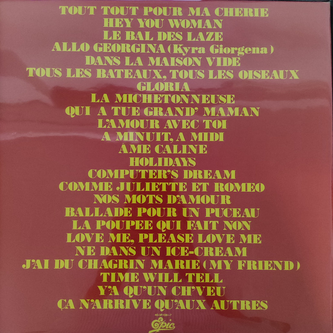 แผ่นเสียง Michel Polnareff - Polnarefléxion Vinyl VG+ 2LPs