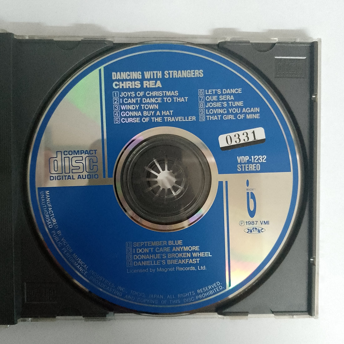 ซีดี Chris Rea - Dancing With Strangers CD VG