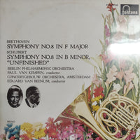 แผ่นเสียง EDUARD VAN BEINUM / PAUL VAN KEMPEN - BEETHOVEN Symphony No.8 In F Major / Symphony No.8 In B Minor "Unfinished" Vinyl VG+