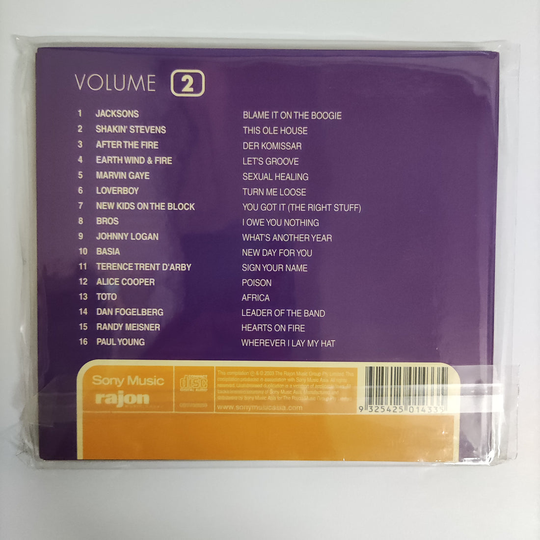 ซีดี Various - Original Artists : Original Hits!! Top Of The 80s Vol.2 CD VG+