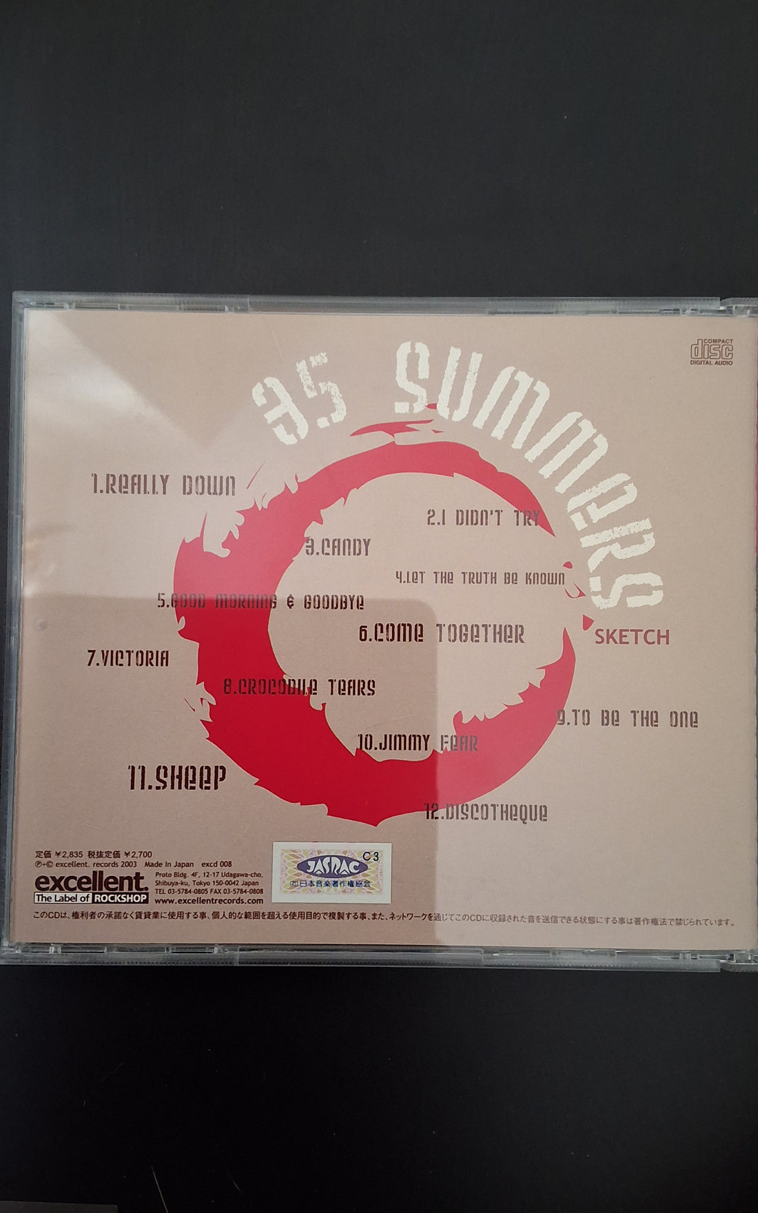 ซีดี 35 Summers - Sketch CD VG+