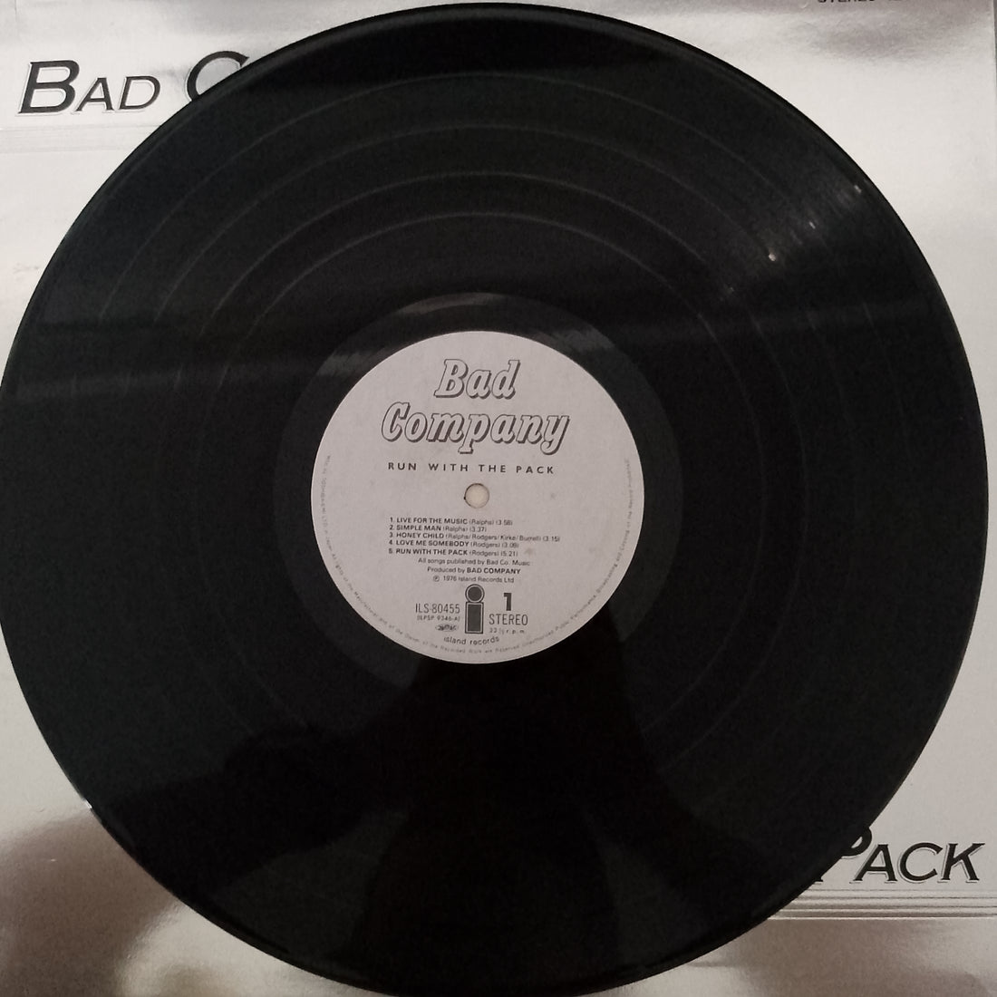 แผ่นเสียง Bad Company - Run With The Pack Vinyl VG+