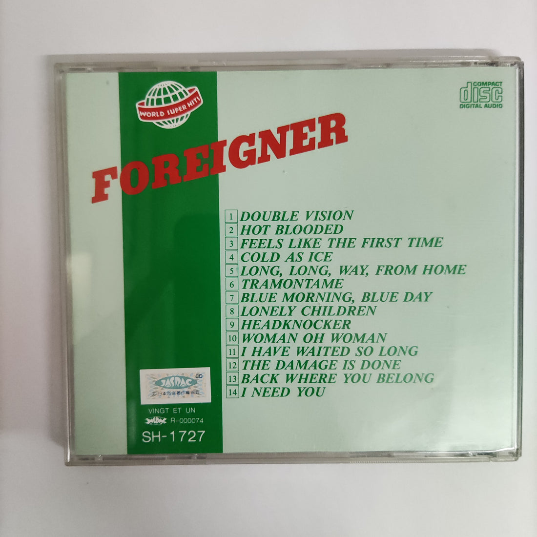 ซีดี Foreigner - World Super Hits CD VG+