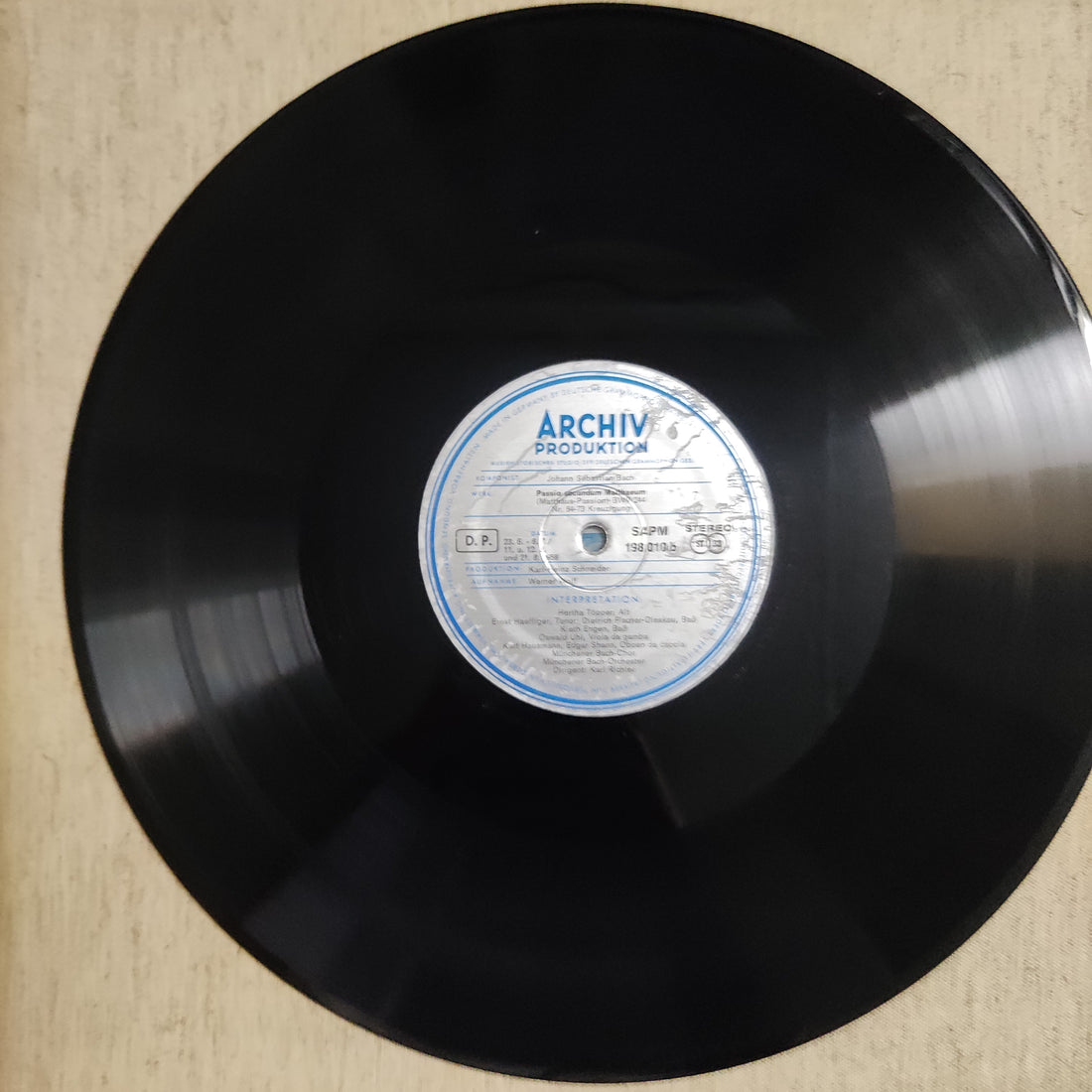 แผ่นเสียง Johann Sebastian Bach - Passio Secundum Matthaeum Vinyl VG+ 4LPs