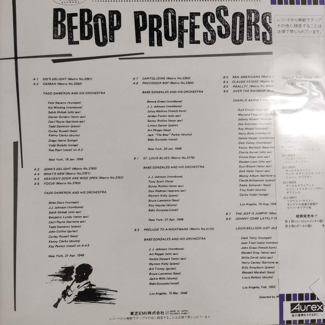 แผ่นเสียง Various - Bebop Professors Vinyl VG+