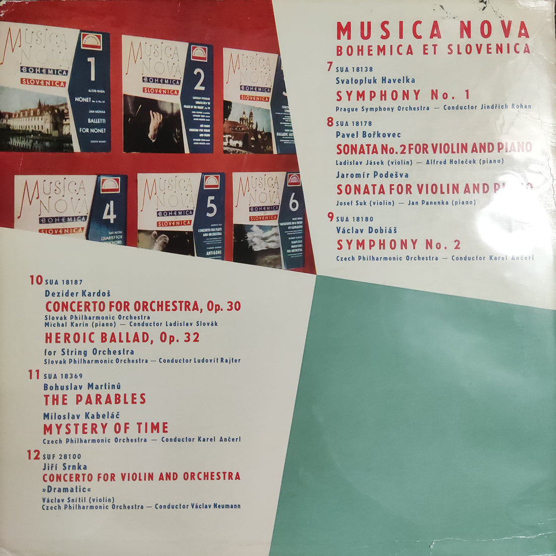 แผ่นเสียง Various - Musica Nova Bohemica Et Slovenica Vinyl VG+