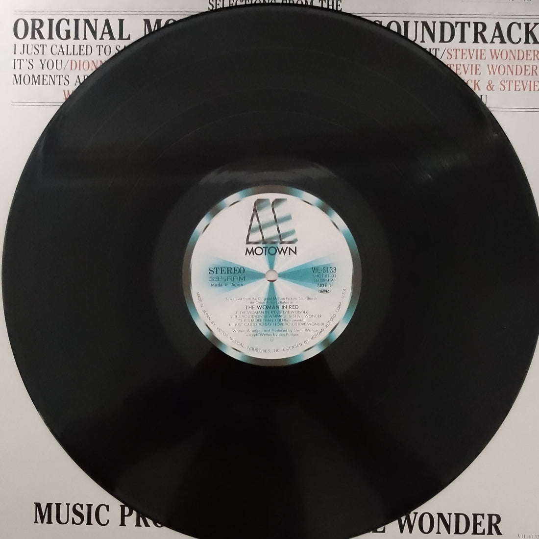 แผ่นเสียง Stevie Wonder - The Woman In Red Selections From The Original Motion Picture Soundtrack Vinyl VG+