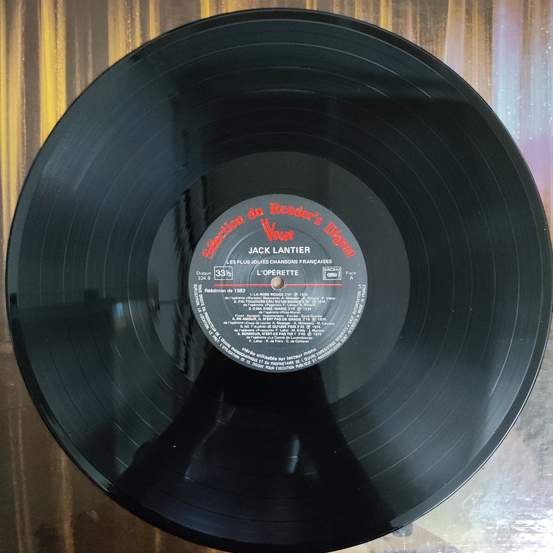 แผ่นเสียง Jack Lantier - Les Plus Jolies Chansons Francaises Vinyl VG+ 10LPs