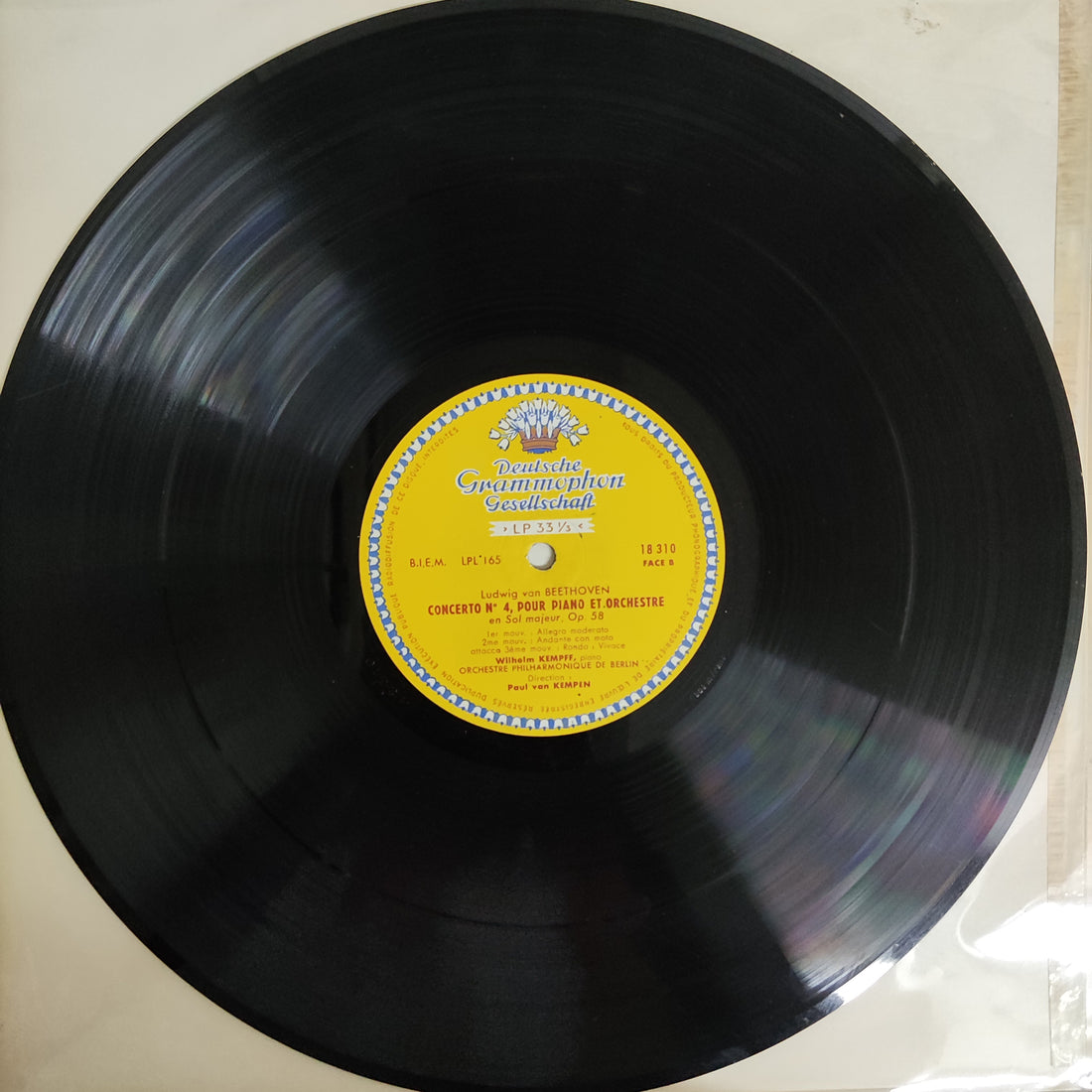 แผ่นเสียง Beethoven - W.Kempff / Concertos Pour Piano Et Orchestre N 2 Et N 4 Vinyl VG