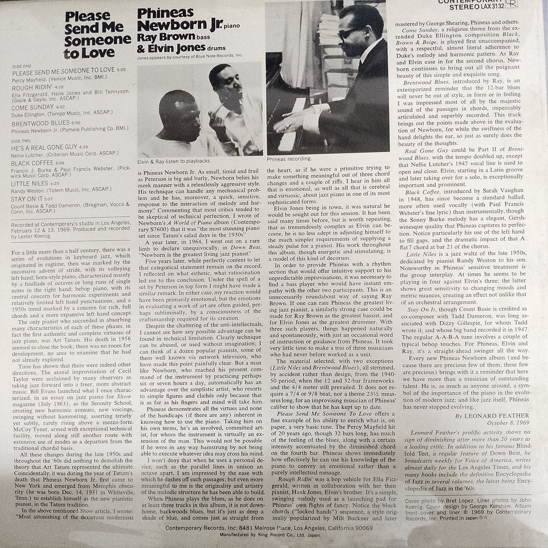 แผ่นเสียง Phineas Newborn Jr. - Please Send Me Someone To Love Vinyl VG+