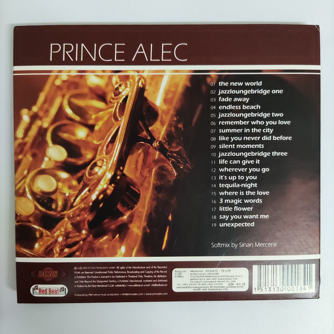 ซีดี Prince Alec - Jazz Lounge Music The New World CD NM