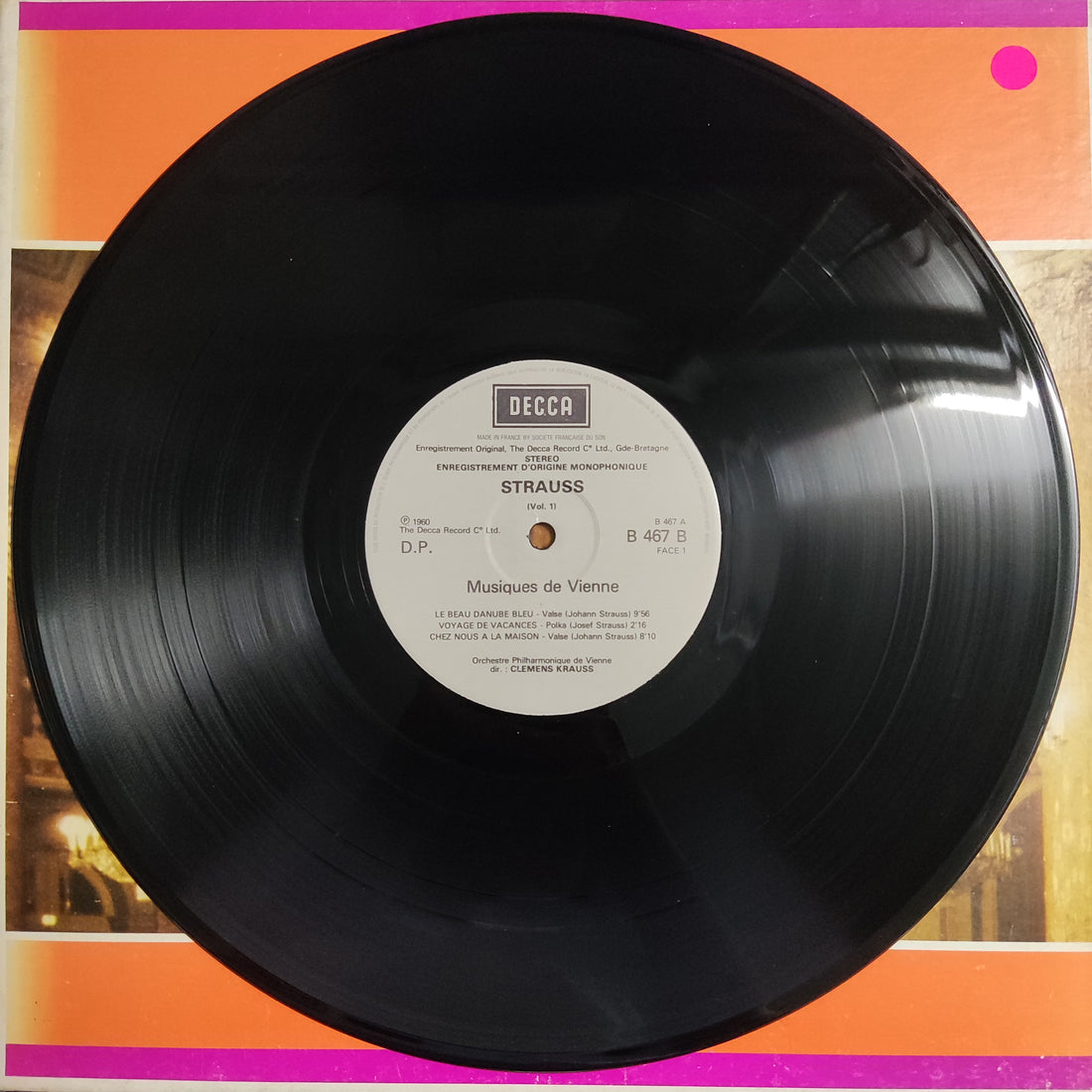 แผ่นเสียง Johann Strauss Jr – Musiques de Vienne Vinyl VG+ 3LPs