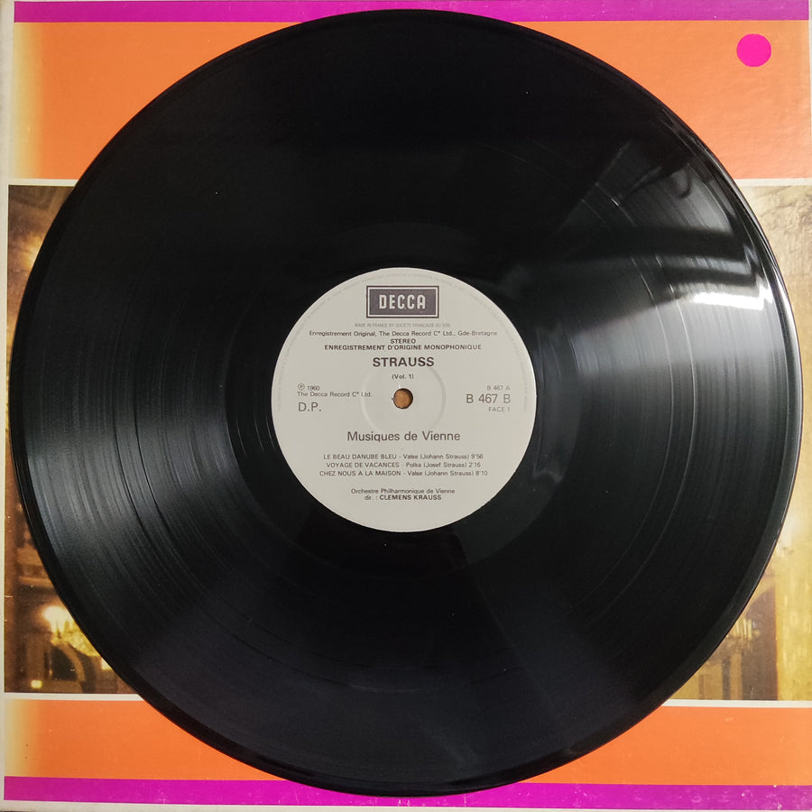 แผ่นเสียง Johann Strauss Jr – Musiques de Vienne Vinyl VG+ 3LPs