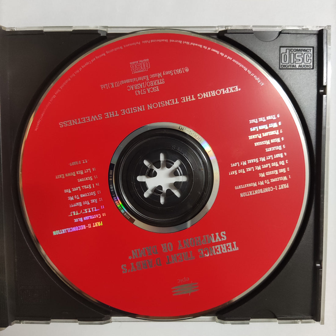 ซีดี Terence Trent D'Arby - Terence Trent D'Arby's Symphony Or Damn Exploring The Tension Inside The Sweetness CD NM or M-