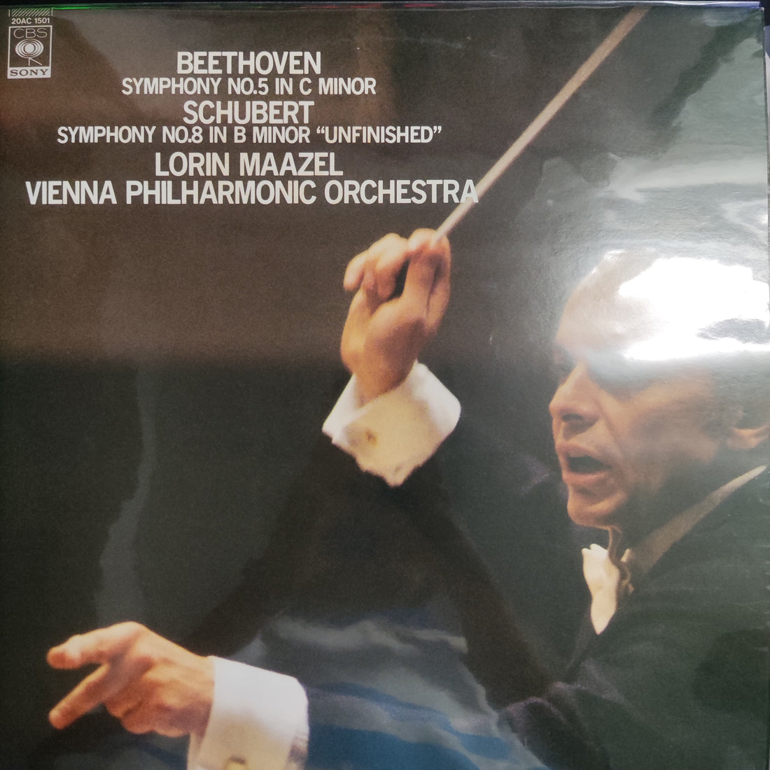 แผ่นเสียง Lorin Maazel / Vienna Philharmonic Orchestra / Beethoven - Symphony No.5 In C Minor / Schubert - Symphony No.8 In B Minor "Unfinished" Vinyl VG+