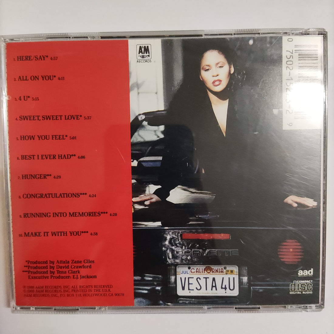 ซีดี Vesta Williams - Vesta 4 U CD VG+