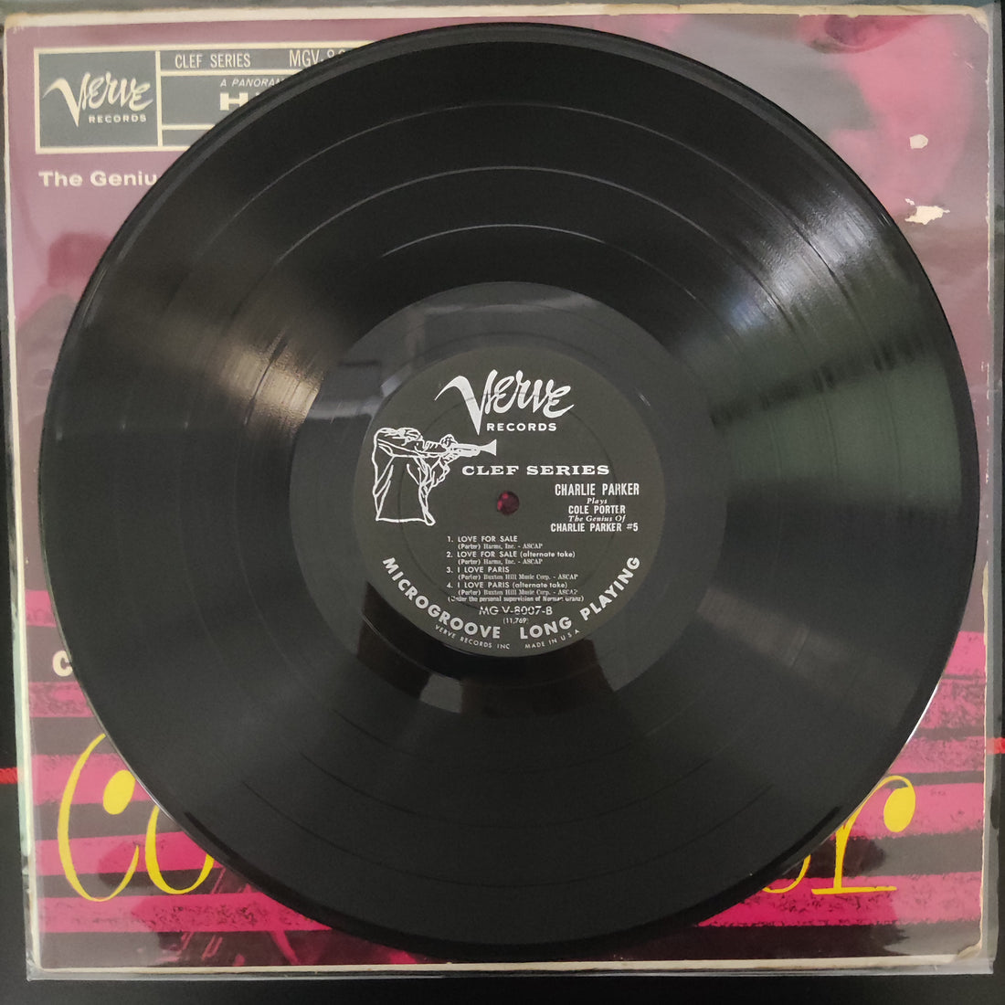 แผ่นเสียง Charlie Parker - Charlie Parker Plays Cole Porter Vinyl VG