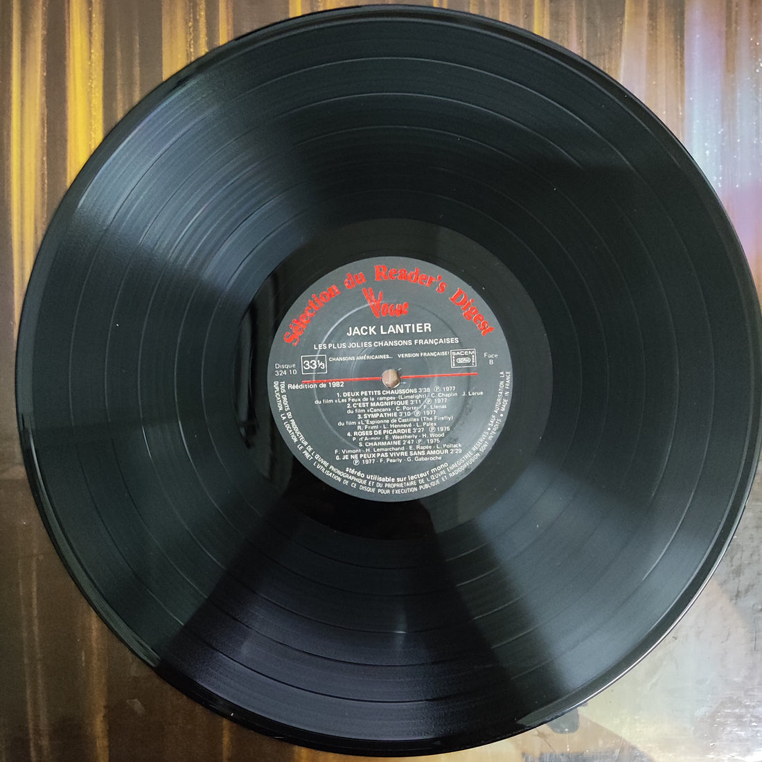 แผ่นเสียง Jack Lantier - Les Plus Jolies Chansons Francaises Vinyl VG+ 10LPs