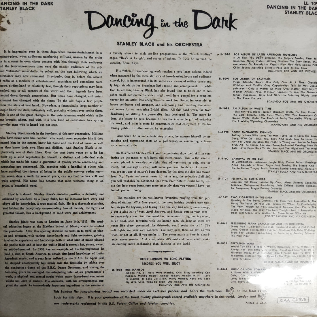 แผ่นเสียง Stanley Black And His Orchestra – Dancing In The Dark