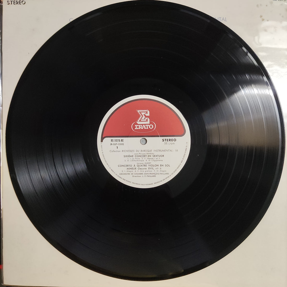 แผ่นเสียง Collection RICHESSES DU BAROQUE INSTRUMENTAL - 18 / SIXEME CONCERT EN SEXTUOR / CONCERTO A QUATRE VIOLON EN SOL MINEUR Oeuvre XVII