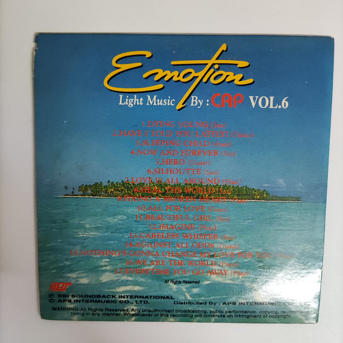 ซีดี Various - Emotion Light Music By Car Vol.6 CD VG+