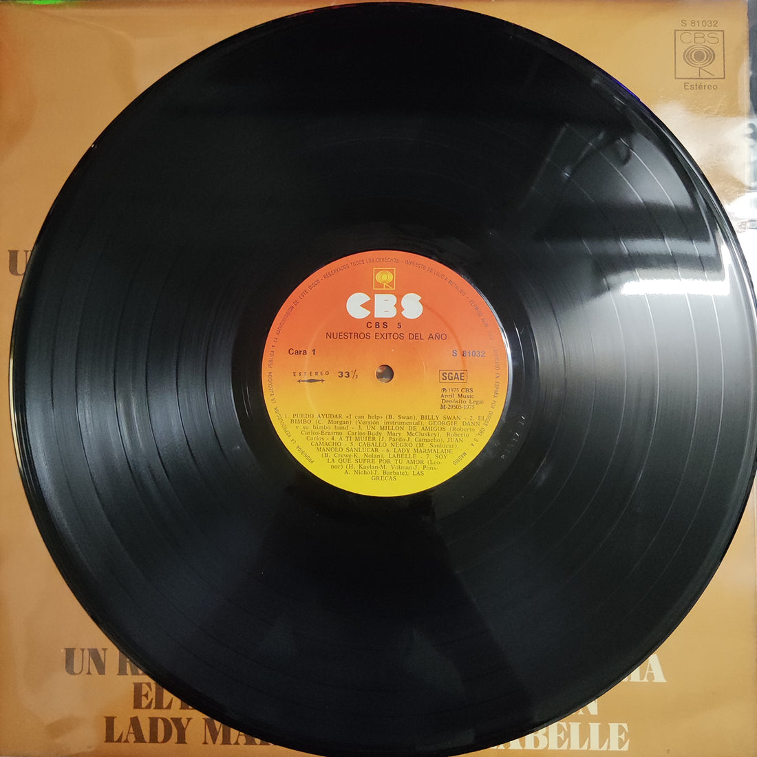 แผ่นเสียง Various - CBS 5 Nuestros Exitos Del Año Vinyl VG+