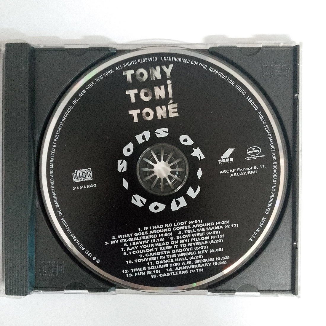 ซีดี Tony! Toni! Toné! - Sons Of Soul CD VG+