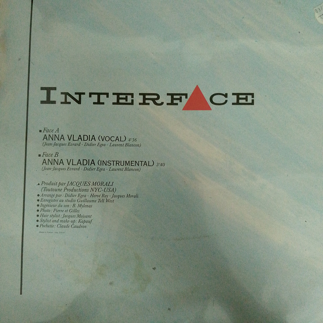 แผ่นเสียง Interface - Anna Vladia Vinyl VG+