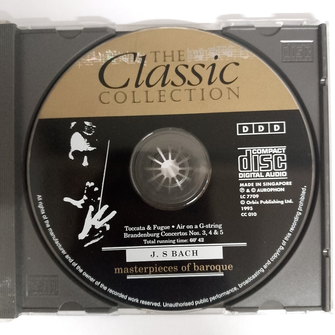 ซีดี Johann Sebastian Bach - Masterpieces Of Baroque CD VG+