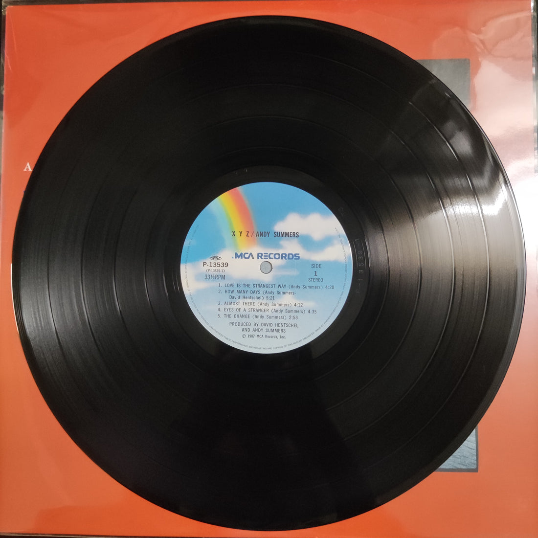 แผ่นเสียง Andy Summers - XYZ Vinyl VG+