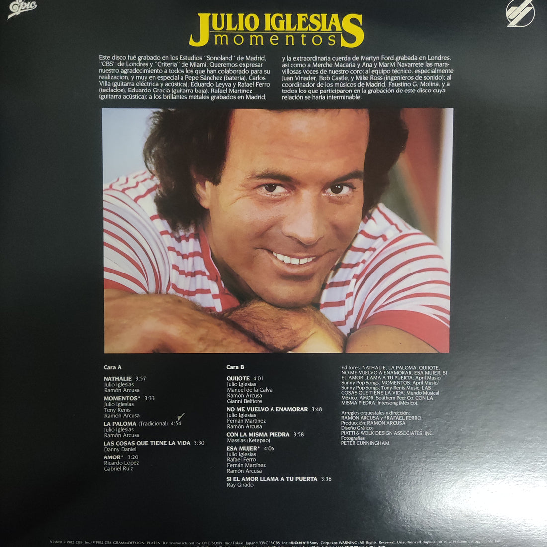 แผ่นเสียง Julio Iglesias - Momentos Vinyl VG+